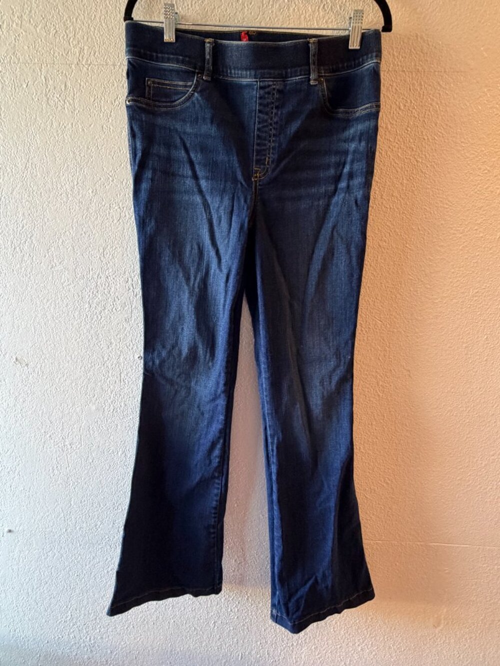 SPANX Women's Dark Blue Boot Cut Jeans - Picture 2 of 10